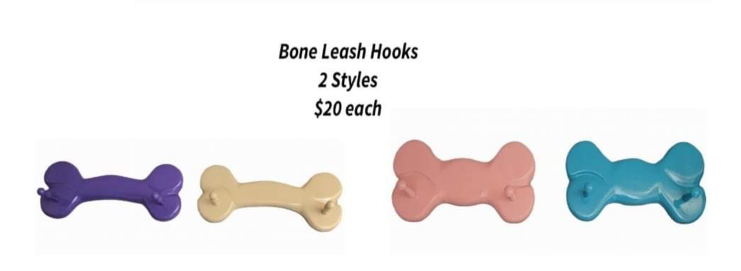 Bone Leash Hooks